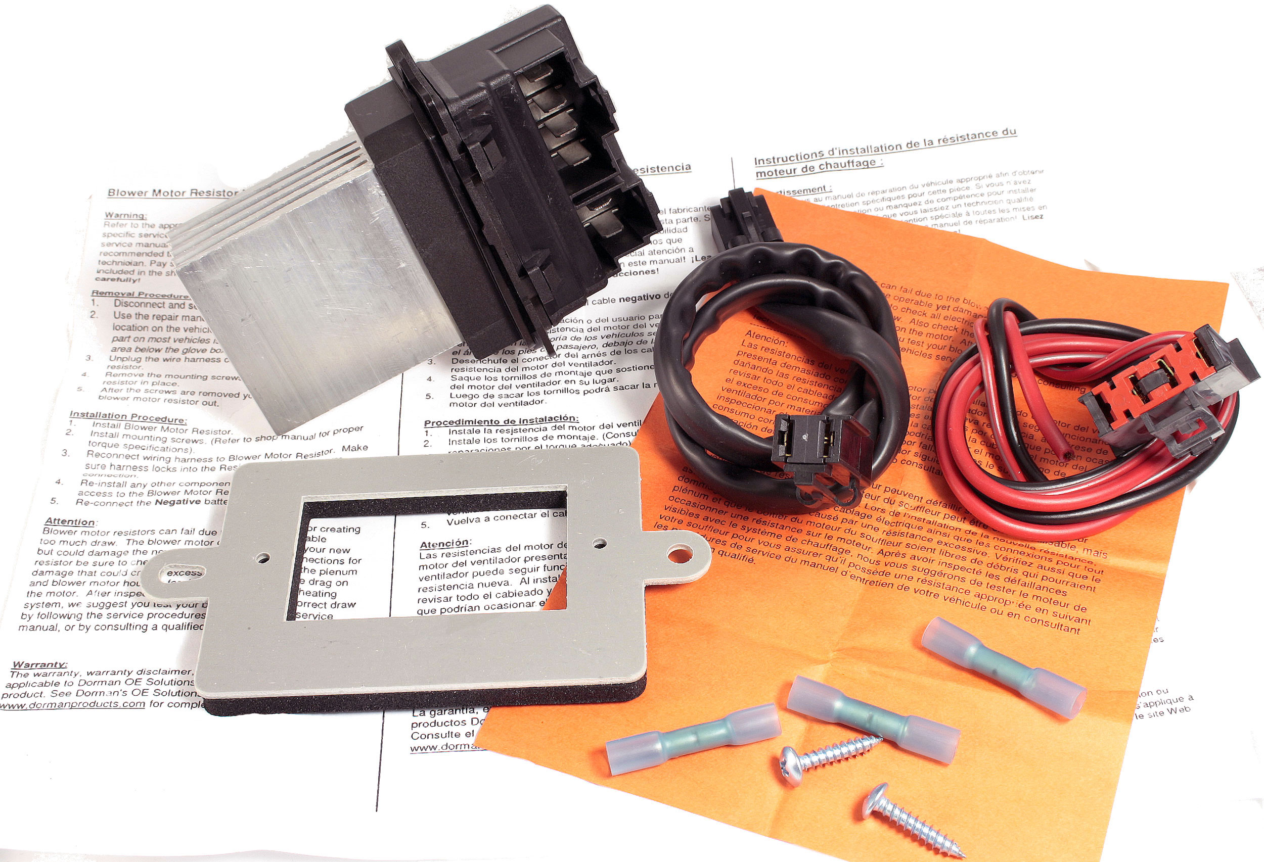 Brand New Blower Motor Resistor & Wiring Harness Kit Fits Models Below With ATC (Automatic Temperature Control) Fits 2007-2009 Chrysler Aspen w/ATC