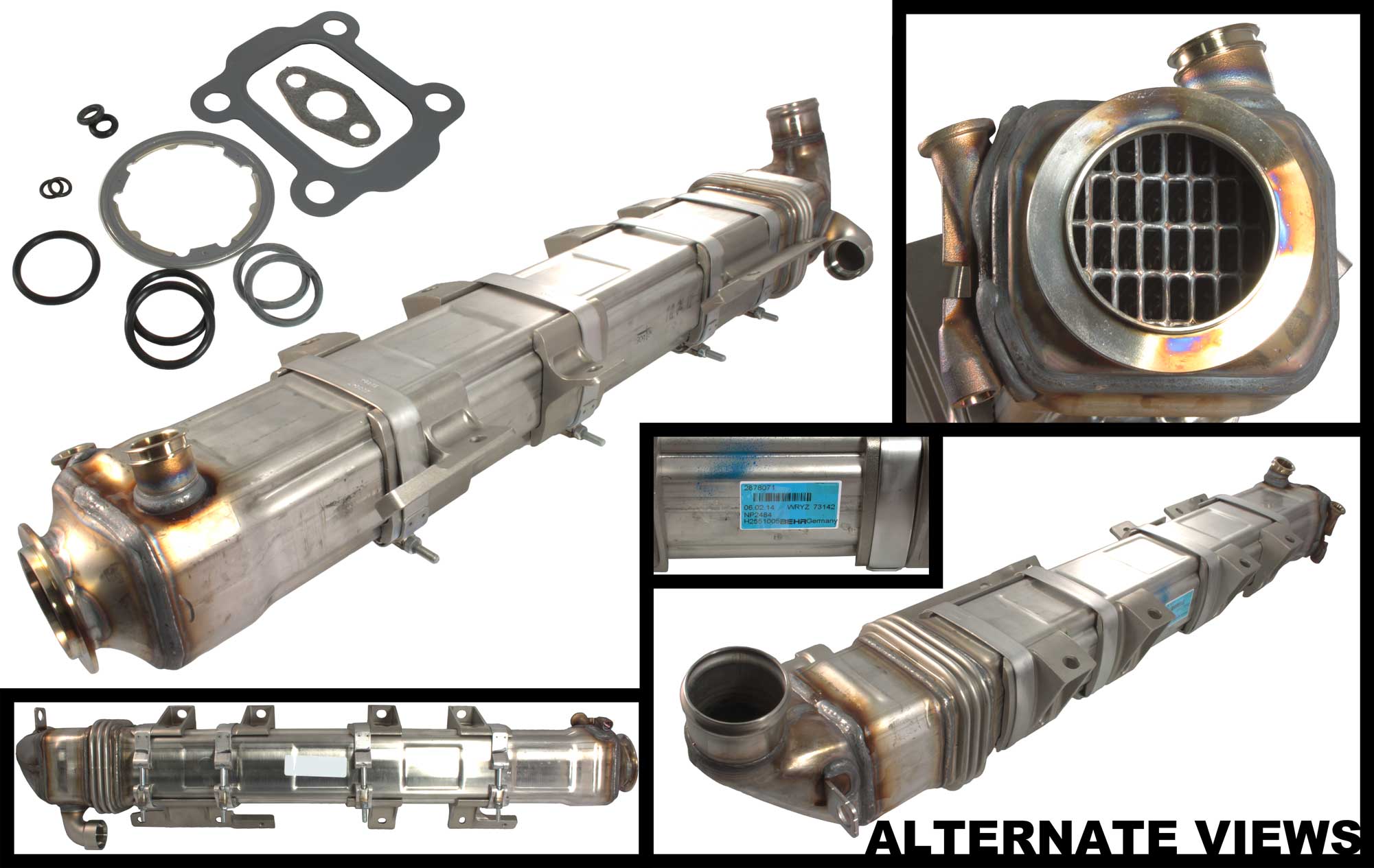 APDTY 112695 EGR Exhaust Gas Recirculation Cooler & Gaskets Fits