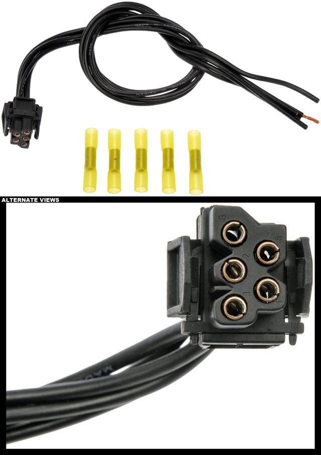 APDTY 116707 Blower Motor Resistor Plug Wiring Harness Fits Select 1996