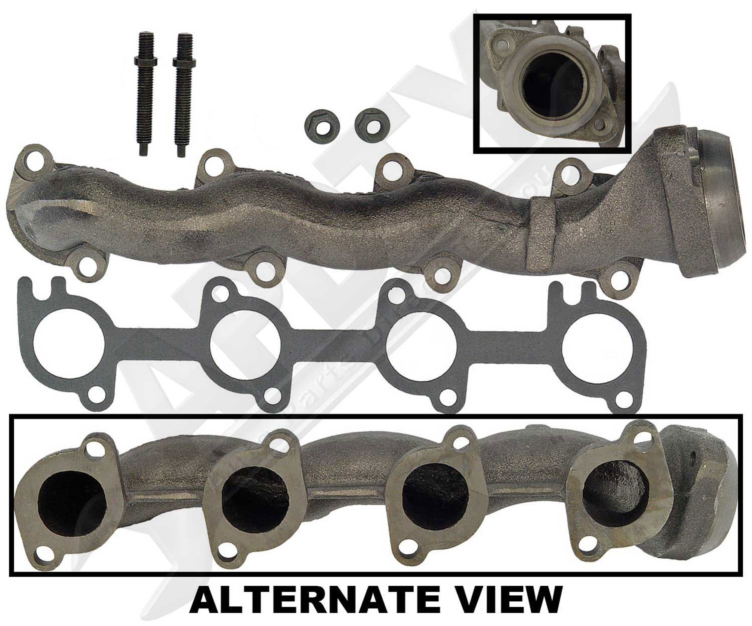 APDTY 785517 Exhaust Manifold RH Side Cast Iron 9798 Ford F150/F250